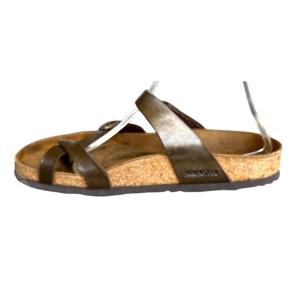 Birkenstock Mayari Brown Leather Buckle Sandals Women\'s Size 9